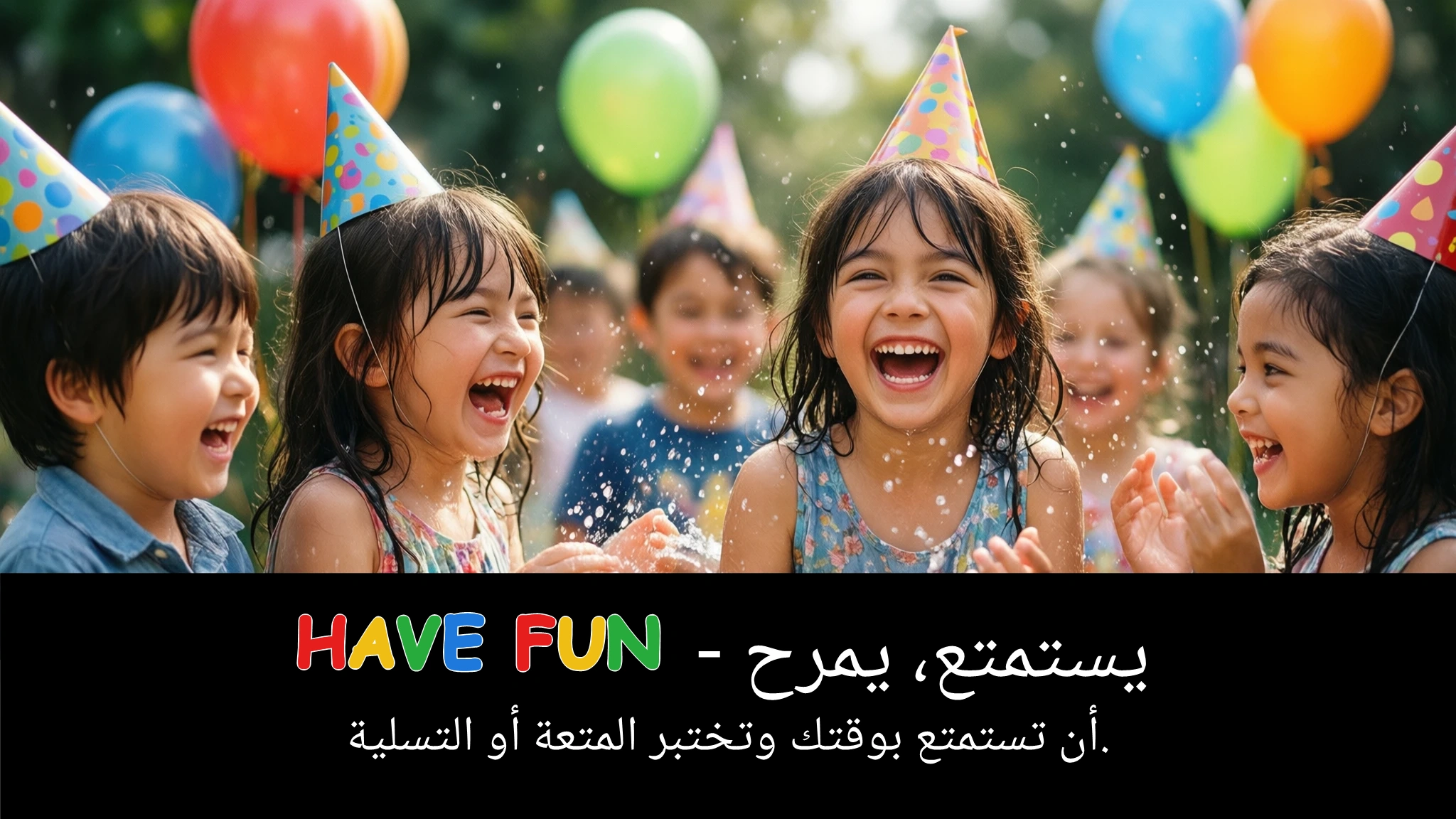 Arabic Illustration for have fun